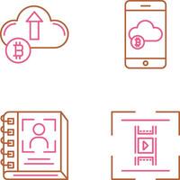 Up Arrow and Cloud Icon vector
