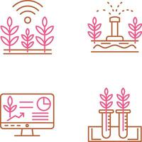 Wheat and Sprinkler Icon vector