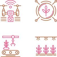 Analytics and Drone Icon vector