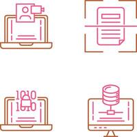 Call and Scan Icon vector