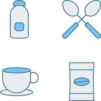 syrup and spoon Icon vector