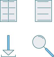 center align and left align Icon vector
