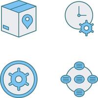 Tracking Services and Time Optimization Icon vector