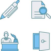 Pen and search Icon vector