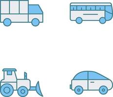 Truck and Bus Icon vector