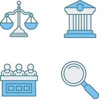 Balance and Courthouse Icon vector