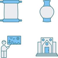 Scroll of Paper and Antique Icon vector