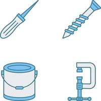 Awl and Screw Icon vector