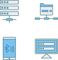 Server and Network Icon vector