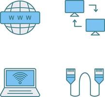 Sharing Systems and World Wide Icon vector