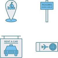 shipping location and room Icon vector