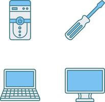 UPC y tornillo conductor icono vector