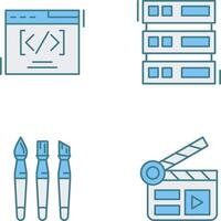 Web Coding ND Server Icon vector