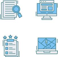 Details Looking and Adaptive Icon vector