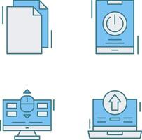 Copy and Power Icon vector