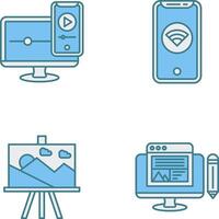 WIFI and Responsive Icon vector