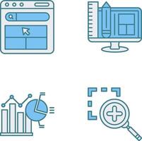 Website and Web Design Icon vector