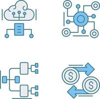 Cloud Computing and Connection Icon vector