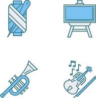 Needle and Easel Icon vector