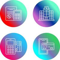 Tax and Building Icon vector