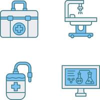 First Aid Kit and operating Room Icon vector