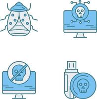 Bug and Virus Icon vector