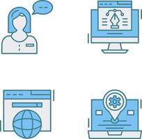 Consulting and Web Design Icon vector