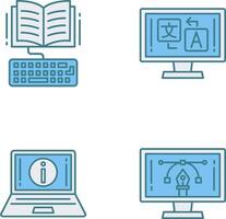 Study and Language Icon vector