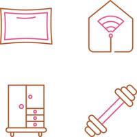 Pillow and Wifi Icon vector