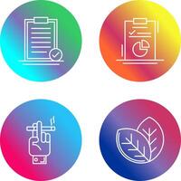 Selected and Diagram Icon vector