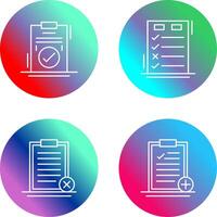 Today to Done Check List and Checkmark Icon vector