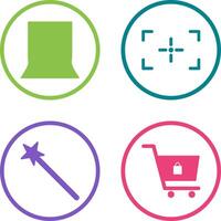 back stand and focus Icon vector