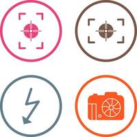focus vertical and focus horizontal Icon vector