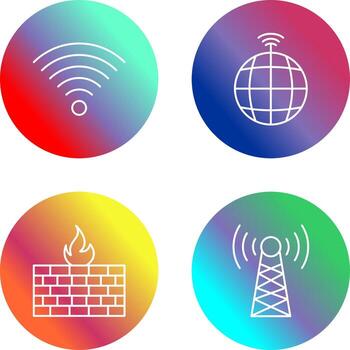 señal en usuario y global señales icono vector