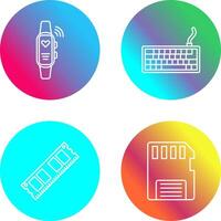 Smart Band and Keyboard Icon vector