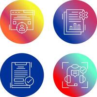 Target Audience and SEO Report Icon vector