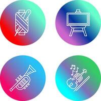 Needle and Easel Icon vector