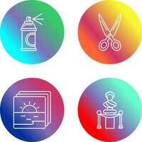 Spray and Scissors Icon vector