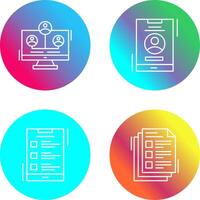 Newtwork and Account Icon vector