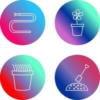 Water Pipe and Lower Pot Icon vector