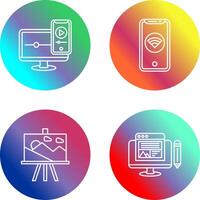 WIFI and Responsive Icon vector