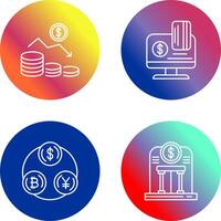 Money Loss and Online Payment Icon vector