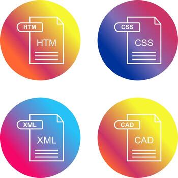 HTM and CSS Icon vector