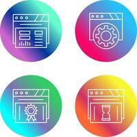 Dashboard and Browser Icon vector