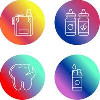 Vape and Vape Liquid Icon vector