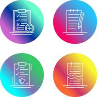 Medical Examination List and Check Up List Icon vector