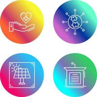 Puzzle and Care Icon vector