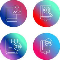 Pictures and Search Icon vector