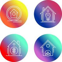 Fire Alarm and Home Automation Icon vector