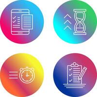 Check List and Quick Response Icon vector